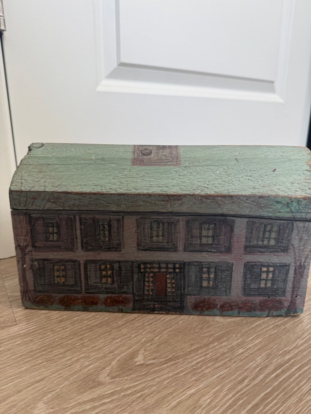 Maine Antique Painted Driftwood House